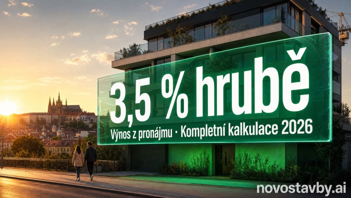 Kalkulačka výnosu z pronájmu bytu s grafem porovnání měst