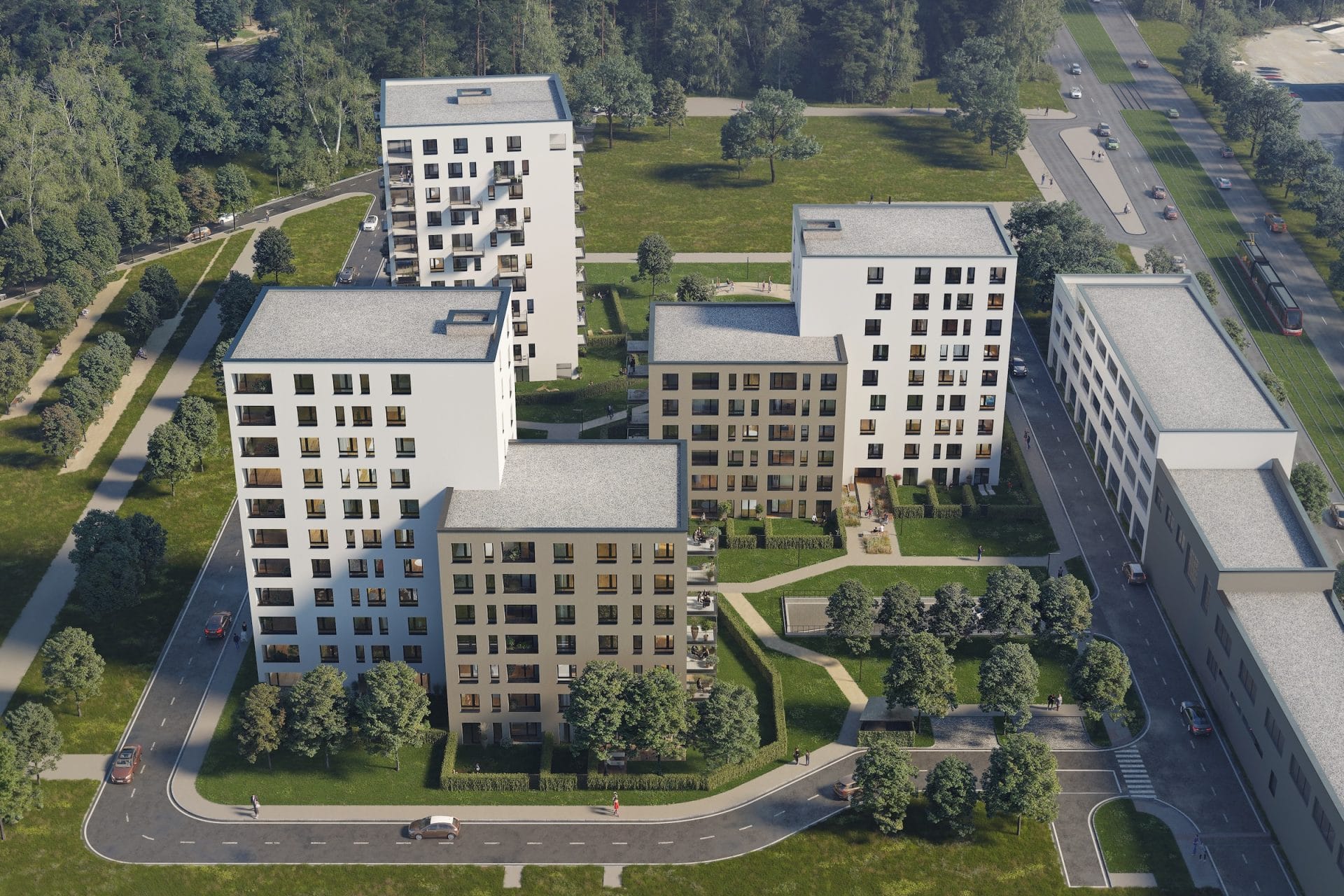 Kolben Gate 1. etapa budova Ampér