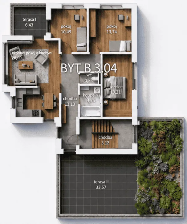 Půdorys 4+kk