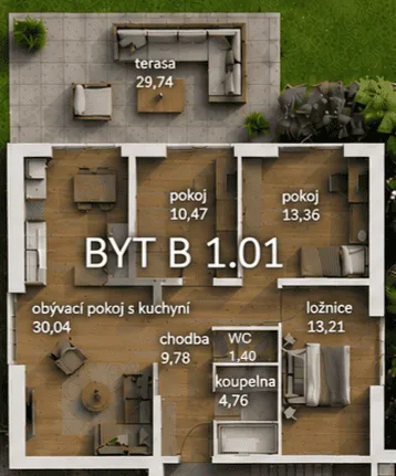Půdorys 4+kk
